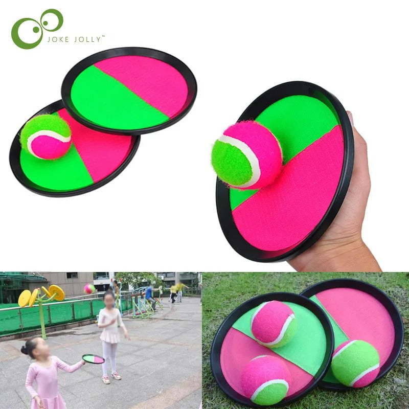 Kids Sucker Sticky Ball Toy Outdoor Sports Catch Ball Game Set For Throw  Catch Fun Parent Child In 1