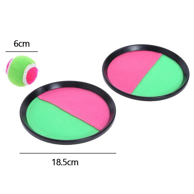 Kids Sucker Sticky Ball Toy Outdoor Sports Catch Ball Game Set For Throw  Catch Fun Parent Child In 6