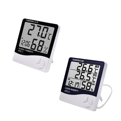 Digital Thermometer Hygrometer HTC1HTC2 Indoor Outdoor Temperature Humidity Monitor With LCD Displa 1