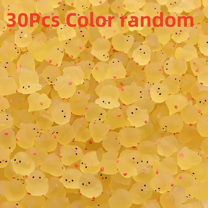 Mini Fluorescent Chicken Moss Toy GlowintheDark Miniature Chick Figurines For Fairy Garden  Home De 8