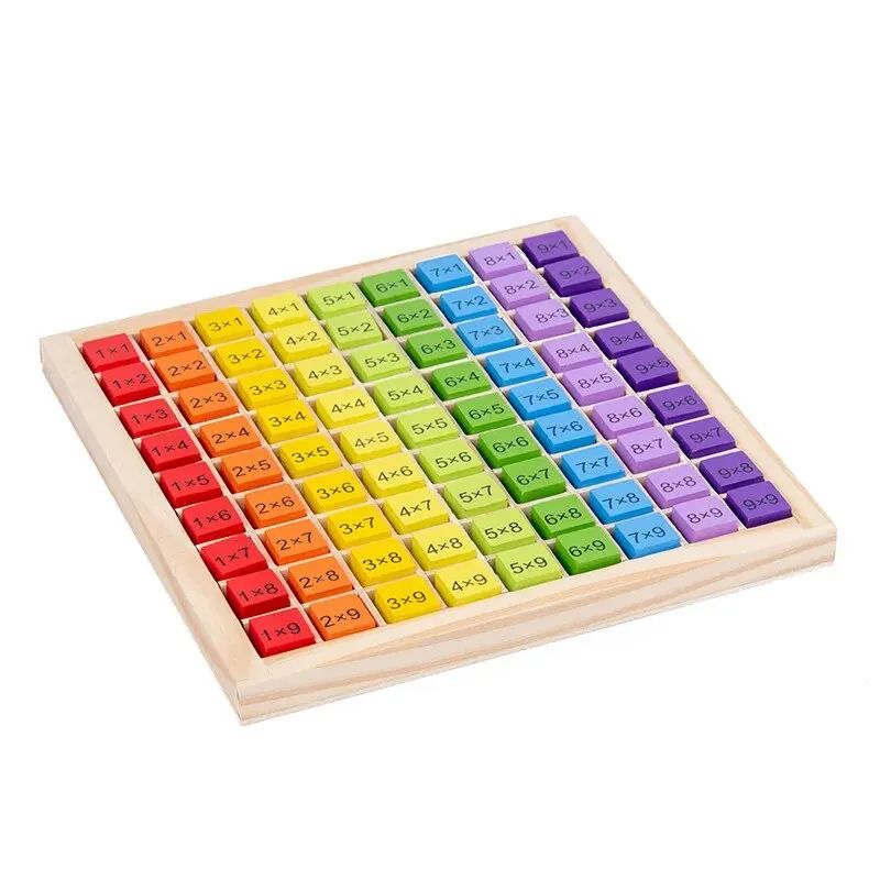 Montessori Wooden Math Toys For Children Educational Multiplication Table Math Teaching Aids For Ki 1