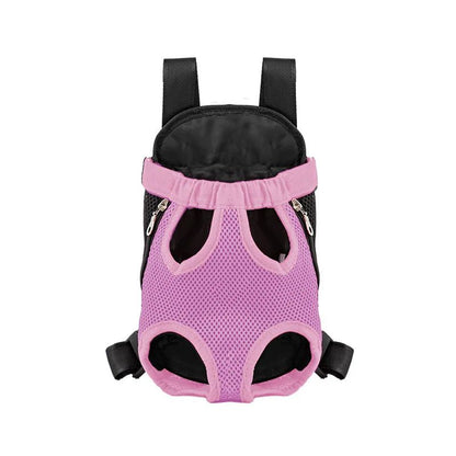 Double Shoulder Breathable Portable Travel Pet Dog Carrier Backpack Mesh Carrier Front Bag For Smal 10
