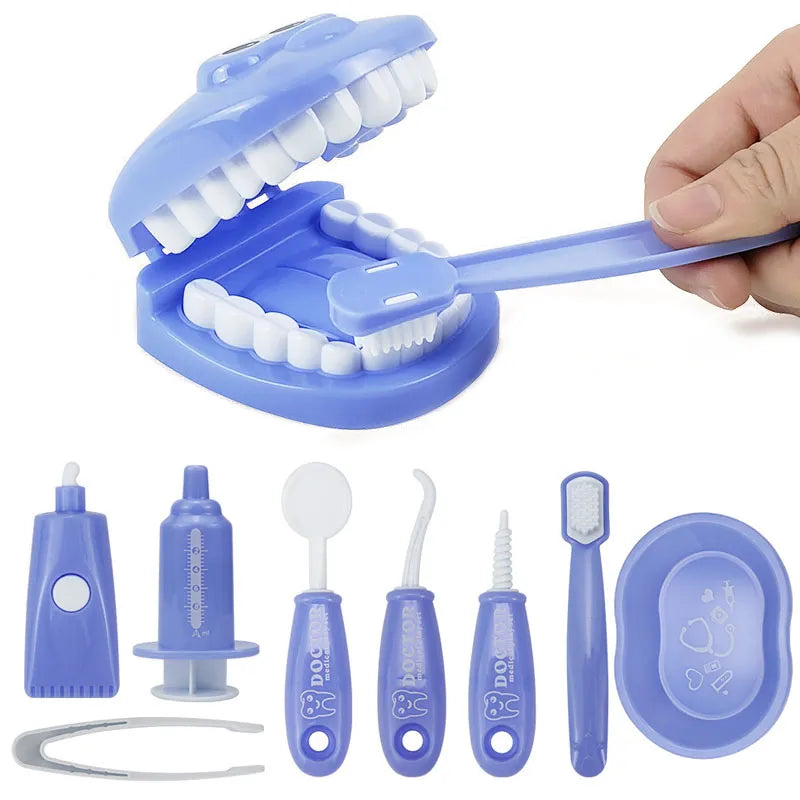 Montessori Doctor Role Play Set Educational Brushing Teeth Toy For Kids Early Learning 2