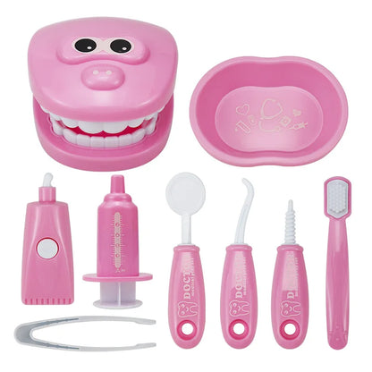 Montessori Doctor Role Play Set Educational Brushing Teeth Toy For Kids Early Learning 4