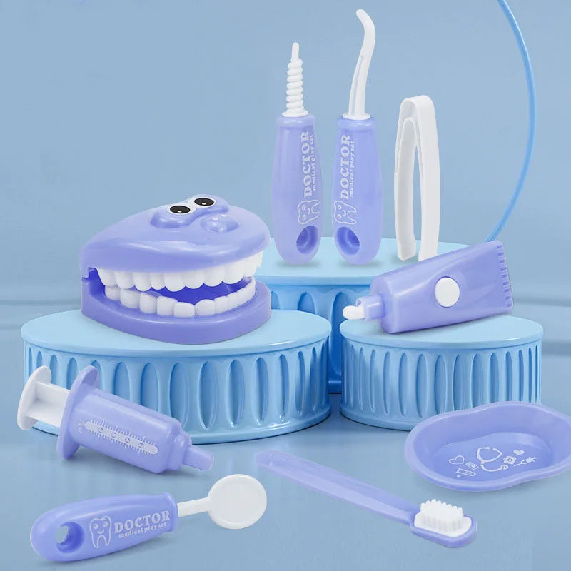 Montessori Doctor Role Play Set, Educational Brushing Teeth Toy for Kids' Early Learning