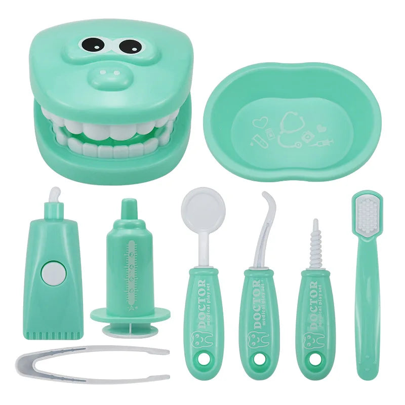 Montessori Doctor Role Play Set Educational Brushing Teeth Toy For Kids Early Learning 6