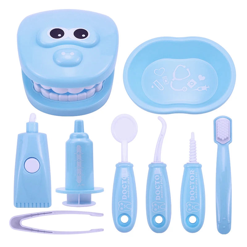 Montessori Doctor Role Play Set Educational Brushing Teeth Toy For Kids Early Learning 7