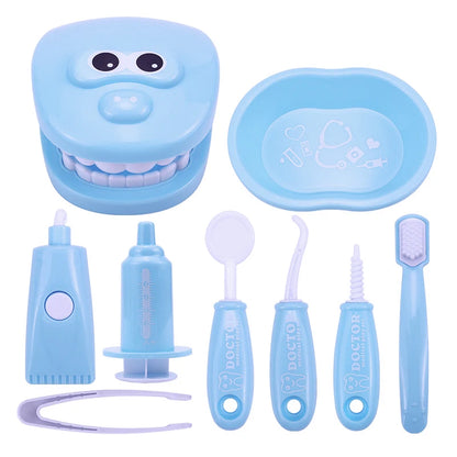 Montessori Doctor Role Play Set Educational Brushing Teeth Toy For Kids Early Learning 7