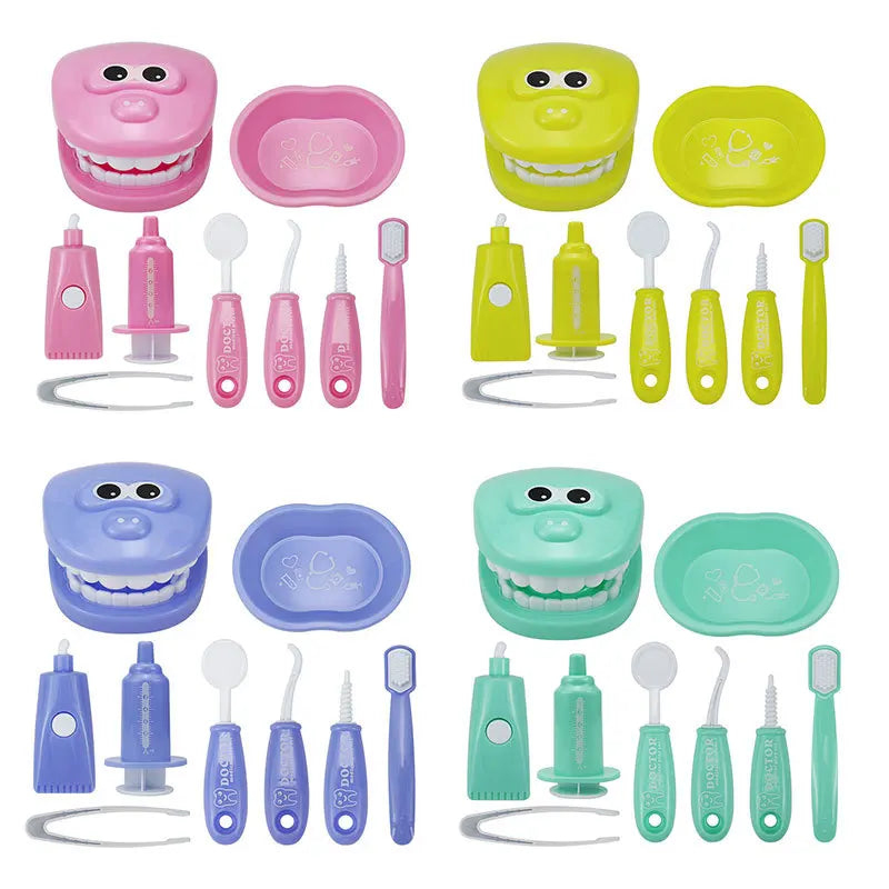 Montessori Doctor Role Play Set Educational Brushing Teeth Toy For Kids Early Learning 5