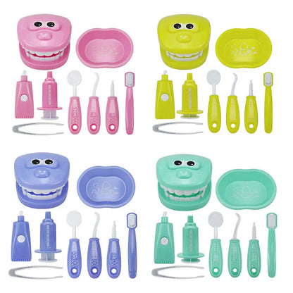 Montessori Doctor Role Play Set Educational Brushing Teeth Toy For Kids Early Learning 5