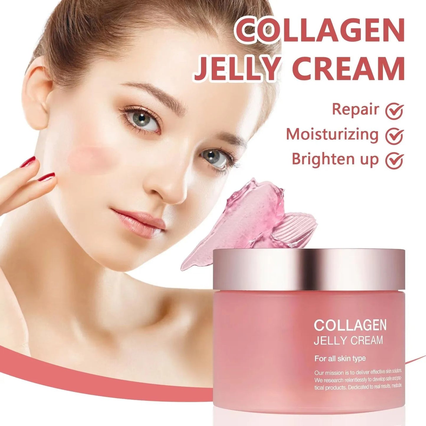 Glow  Lifted Sakura Mask Collagen Jelly Cream With Niacinamide  Hydrolyzed Collagen For Moisturizin 7