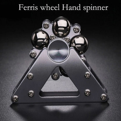Foldable Double Pendulum Metal Fidget Spinner, Antistress Hand Spinner, Gyroscope Adult Toys & Stress Relief Gift