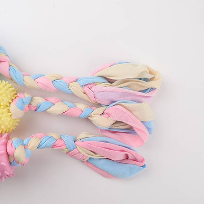 Durable Dog Chew Toys For Small Breeds TPR Knot Teething Puppy Toys For Teeth Cleaning  Boredom Rel 5