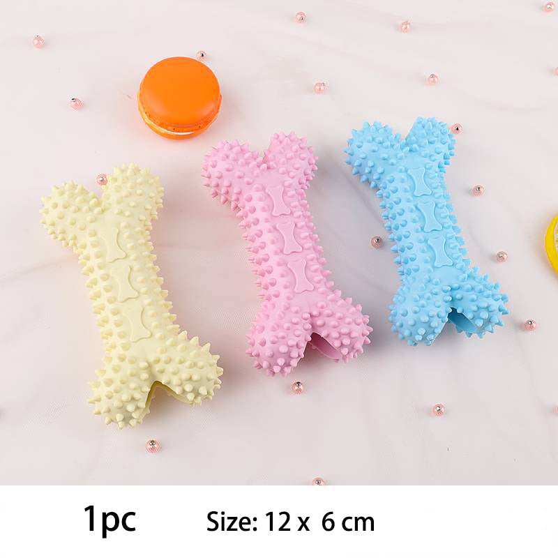 Durable Dog Chew Toys For Small Breeds TPR Knot Teething Puppy Toys For Teeth Cleaning  Boredom Rel 8