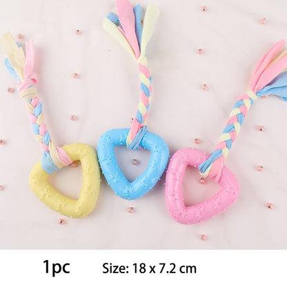 Durable Dog Chew Toys For Small Breeds TPR Knot Teething Puppy Toys For Teeth Cleaning  Boredom Rel 11