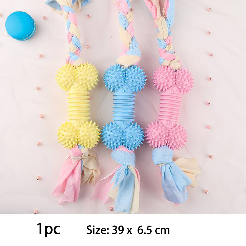 Durable Dog Chew Toys For Small Breeds TPR Knot Teething Puppy Toys For Teeth Cleaning  Boredom Rel 15