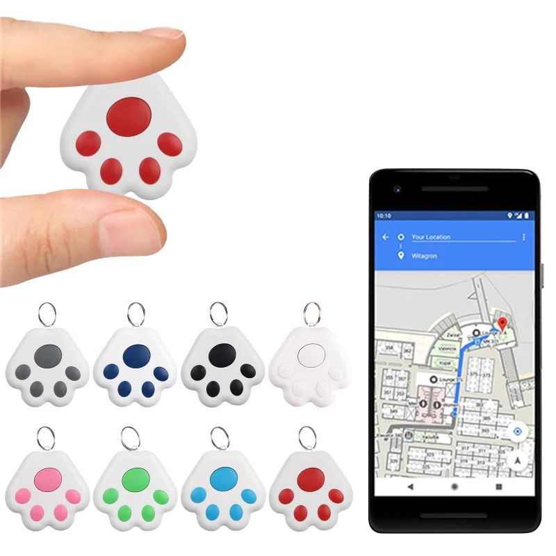 Portable Mini Cat Dog Pet Tracking Locator, Bluetooth Anti-Lost Device for Kids, Keys, Wallets, and Pets