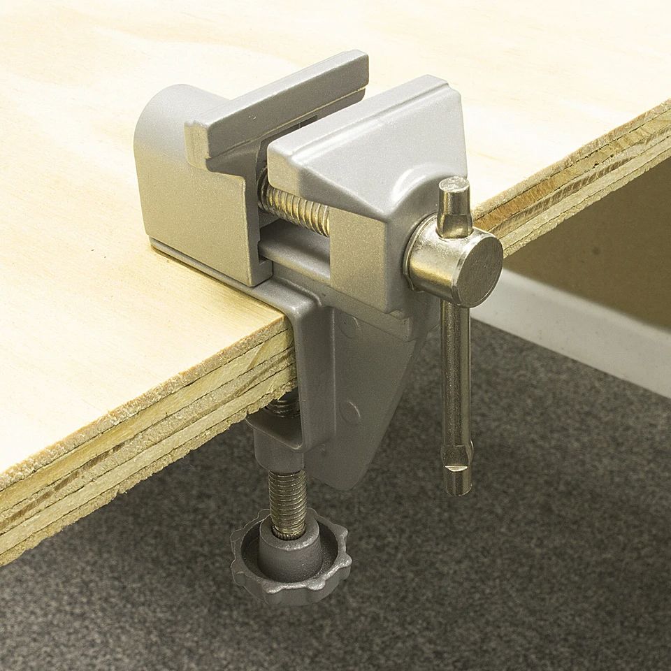 Mini Table Bench Vise – Aluminum Alloy Work Clamp for DIY, Jewelry Repair, Crafting, and Home Projects