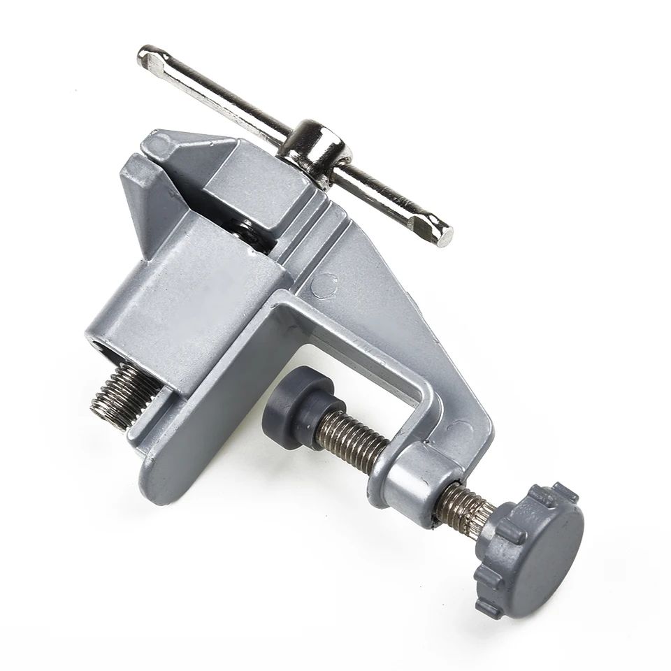 Mini Table Bench Vise  Aluminum Alloy Work Clamp For DIY Jewelry Repair Crafting And Home Projects 2