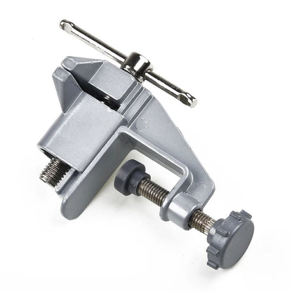 Mini Table Bench Vise  Aluminum Alloy Work Clamp For DIY Jewelry Repair Crafting And Home Projects 2