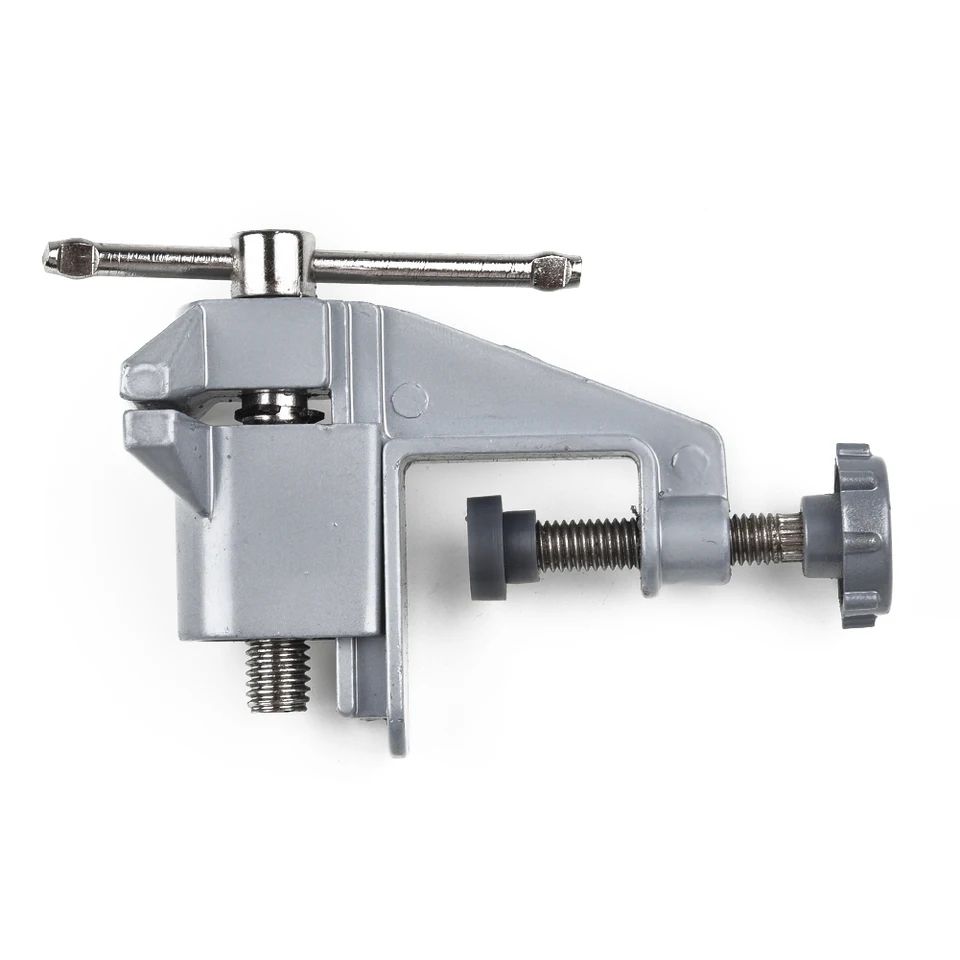 Mini Table Bench Vise  Aluminum Alloy Work Clamp For DIY Jewelry Repair Crafting And Home Projects 4