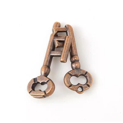 Key Lock Puzzles IQ Brain Teaser Metal Puzzle for Adults Kids Intellectual Challenge Gam