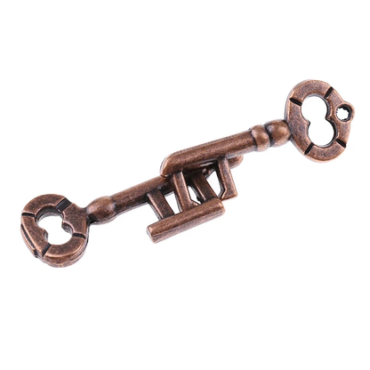 Key Lock Puzzles IQ Brain Teaser Metal Puzzle for Adults Kids Intellectual Challenge Gam