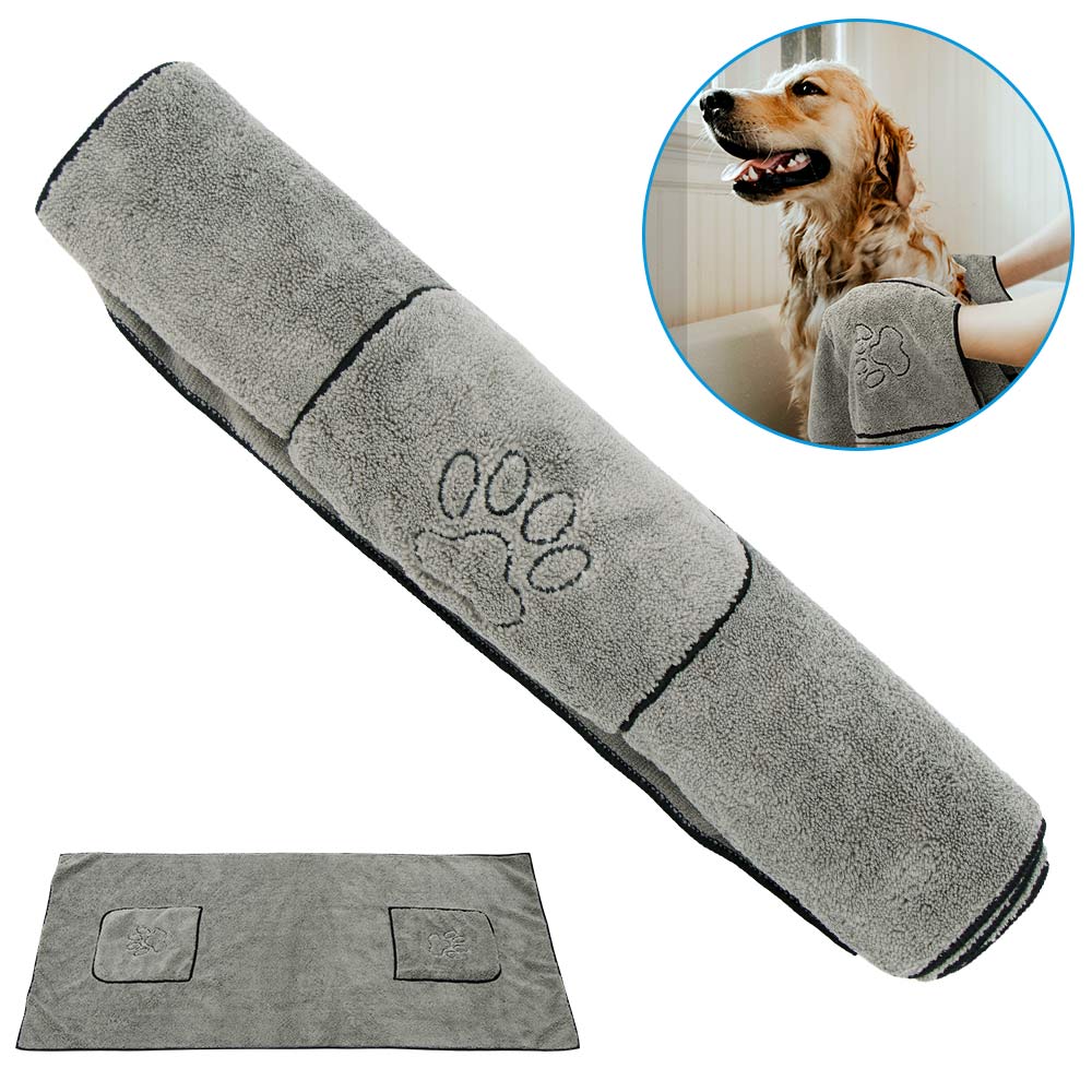 Super Absorbent Dog Towel Bathrobe QuickDrying Microfiber Pet Towel For Dogs  Cats 1