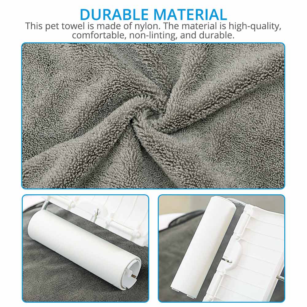 Super Absorbent Dog Towel Bathrobe QuickDrying Microfiber Pet Towel For Dogs  Cats 5