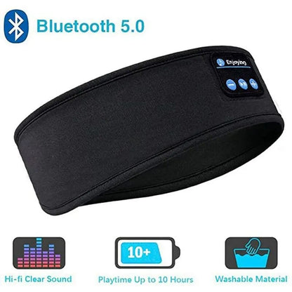 Bluetooth Earphones Sports Sleeping Headband Elastic Wireless Headphones With Music Eye Mask Noise  6