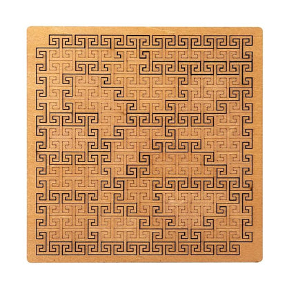 Impossible Wooden Puzzle IQ Puzzles For Adults BrainTeaser Ten Level Jigsaw Tangram Board Game Educ 6