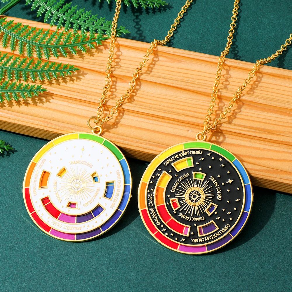 Color Wheel Keyring For Painters Interactive Art Keychain  Gift For Artists 1