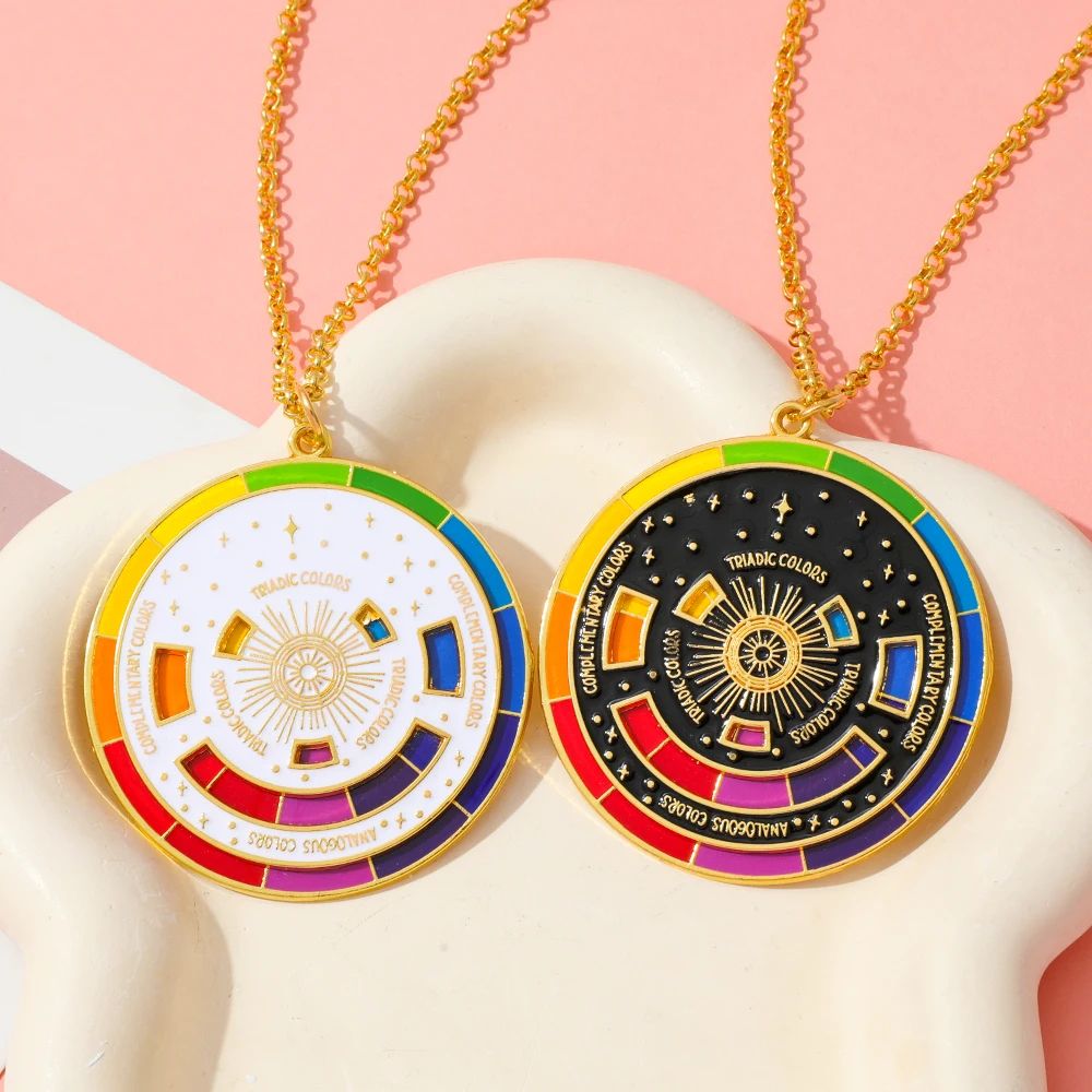 Color Wheel Keyring For Painters Interactive Art Keychain  Gift For Artists 2