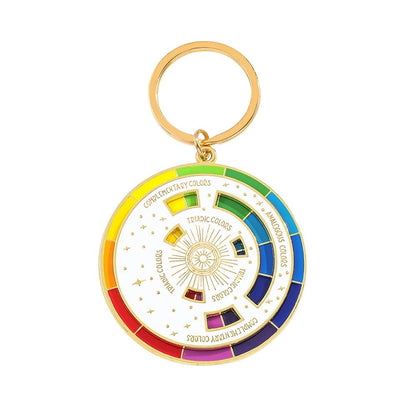 Color Wheel Keyring For Painters Interactive Art Keychain  Gift For Artists 6