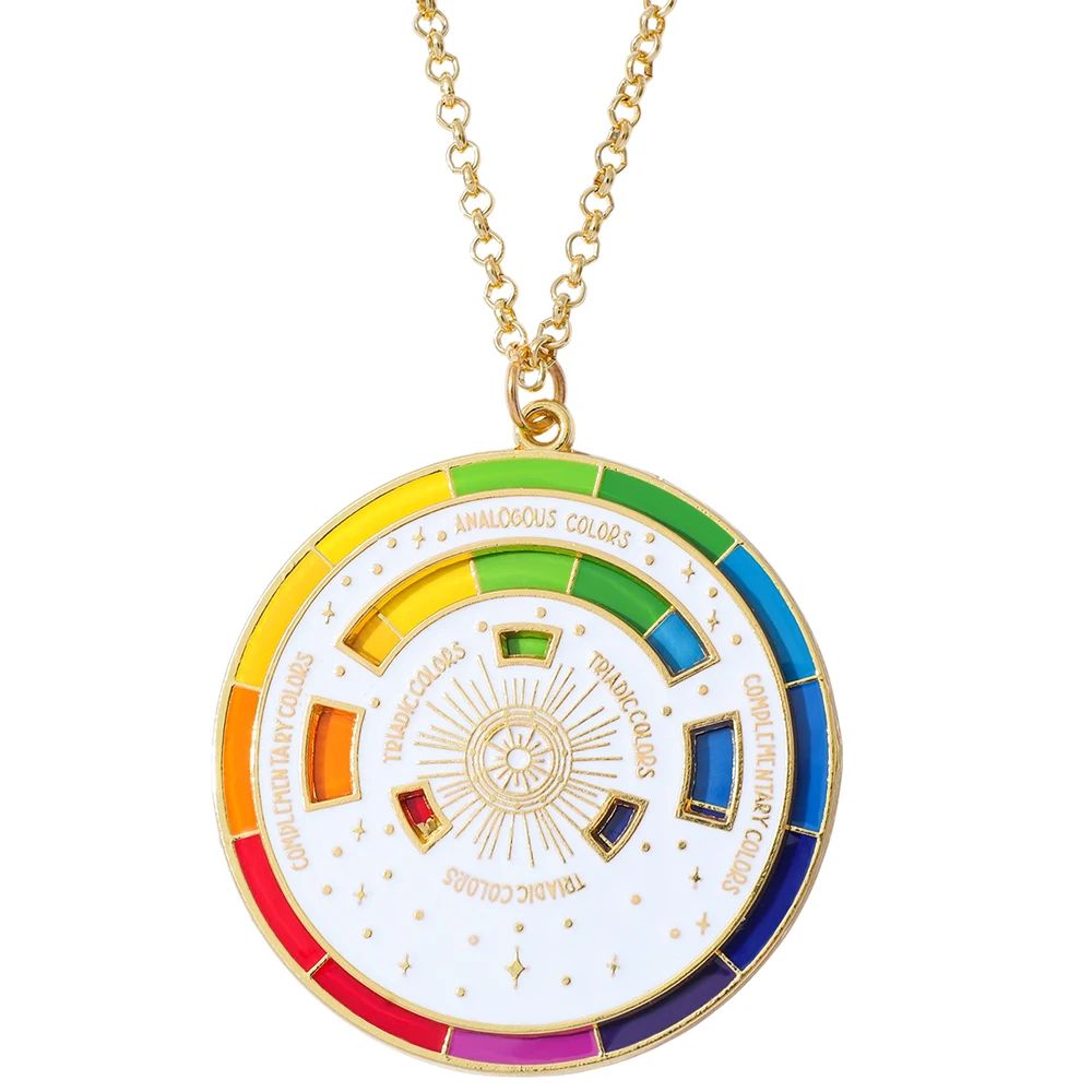 Color Wheel Keyring For Painters Interactive Art Keychain  Gift For Artists 8