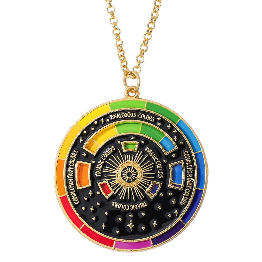 Color Wheel Keyring For Painters Interactive Art Keychain  Gift For Artists 9