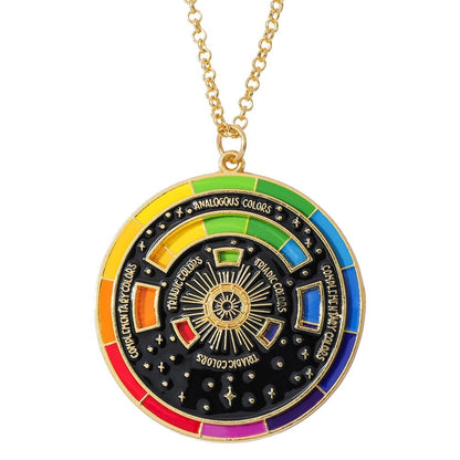 Color Wheel Keyring For Painters Interactive Art Keychain  Gift For Artists 9