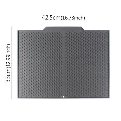HeatResistant Silicone Drying Mat Foldable Draining Board With Raised Edges For Kitchen Pots Cups A 7
