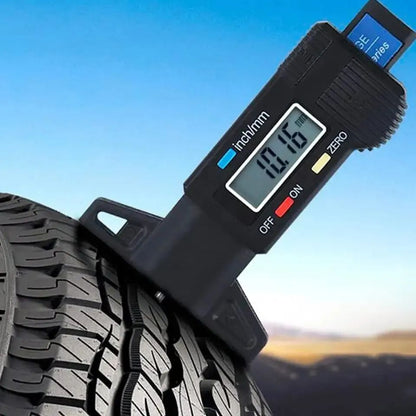Digital Tire Tread Depth Gauge Caliper LCD Measurer Tool For Car Motorcycle Truck SUV Tire Repair T 5