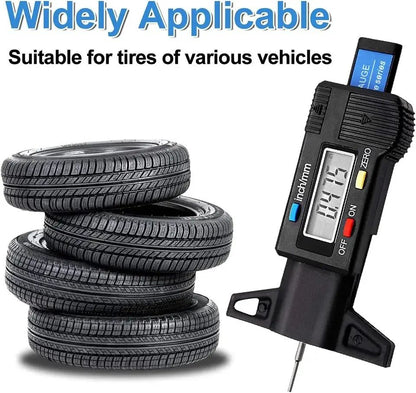 Digital Tire Tread Depth Gauge Caliper LCD Measurer Tool For Car Motorcycle Truck SUV Tire Repair T 3
