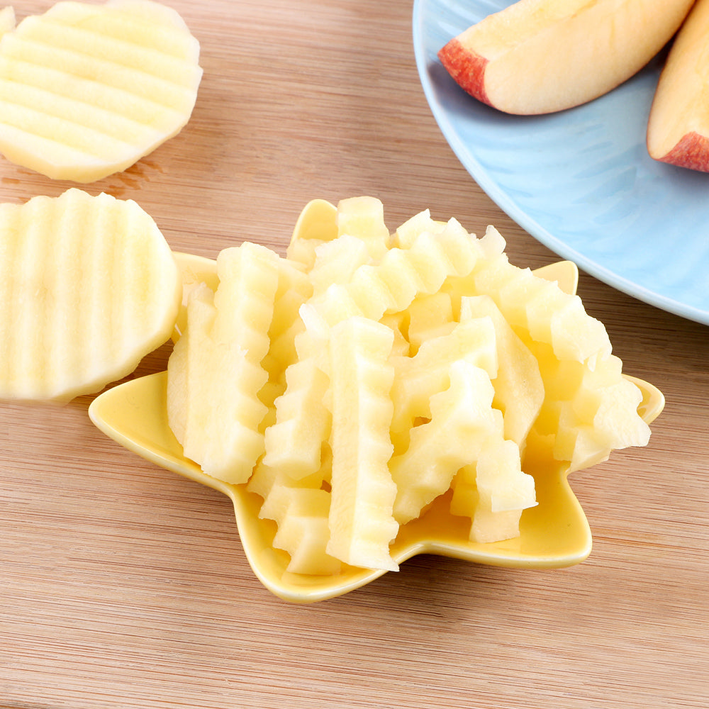 Stainless Steel Fruit Cutter & Slicer Multi-Functional Kitchen Gadget for Perfect Slices of Apples, Pears & Potatoes
