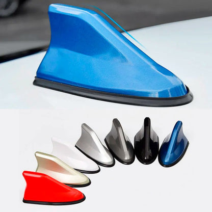 Universal Car Shark Fin Antenna – FM/AM Radio Signal Aerial Roof Mount Sleek Auto Styling Accessory for All Car Models
