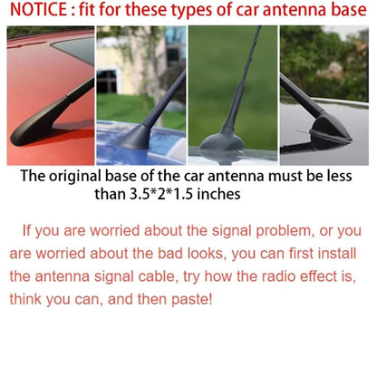 Universal Car Shark Fin Antenna  FMAM Radio Signal Aerial Roof Mount Sleek Auto Styling Accessory F 2
