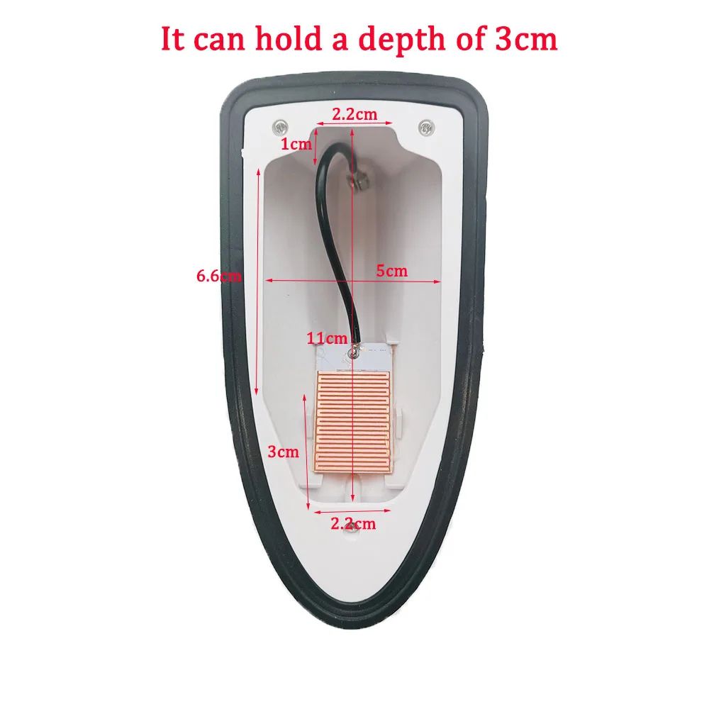 Universal Car Shark Fin Antenna  FMAM Radio Signal Aerial Roof Mount Sleek Auto Styling Accessory F 4