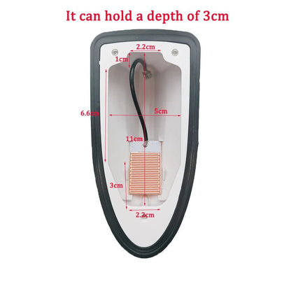 Universal Car Shark Fin Antenna  FMAM Radio Signal Aerial Roof Mount Sleek Auto Styling Accessory F 4
