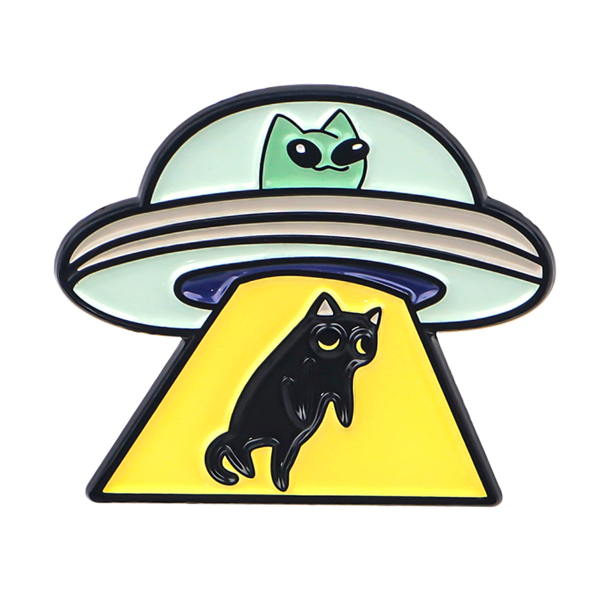 UFO Alien Enamel Pin Sci-Fi Space-Themed Lapel Pin