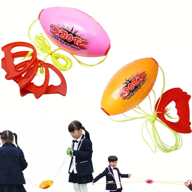 Hand Pulled Shuttle Ball Game  Elastic Fast Zoom Ball For Kids  Adults Arm Strength Training  Outdo 1