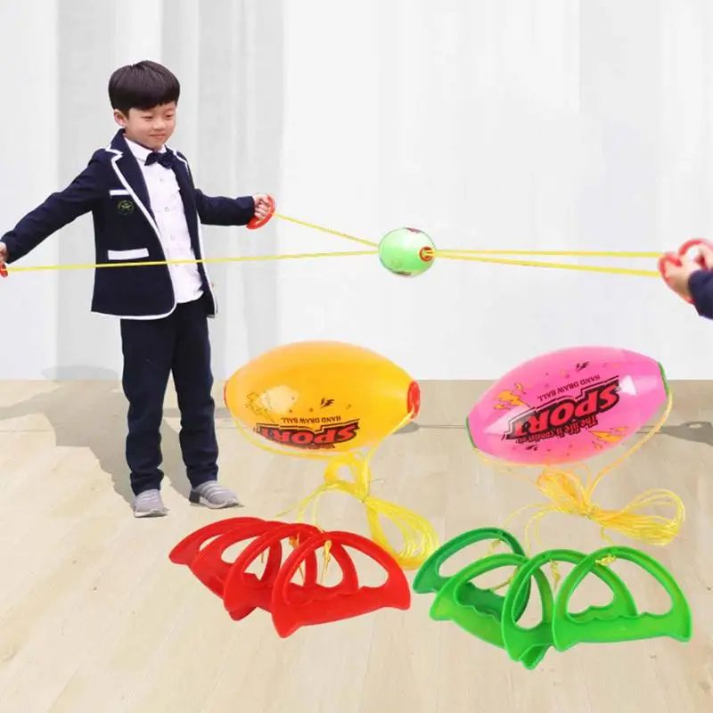 Hand Pulled Shuttle Ball Game  Elastic Fast Zoom Ball For Kids  Adults Arm Strength Training  Outdo 2