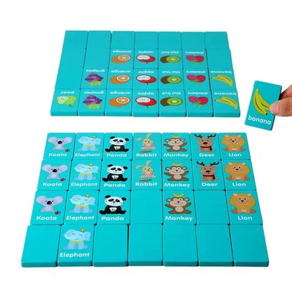 Seaside Escape Kid Blocks Wooden Mahjong Memory Solitaire Game Fun Family Matching Puzzle Toy 5