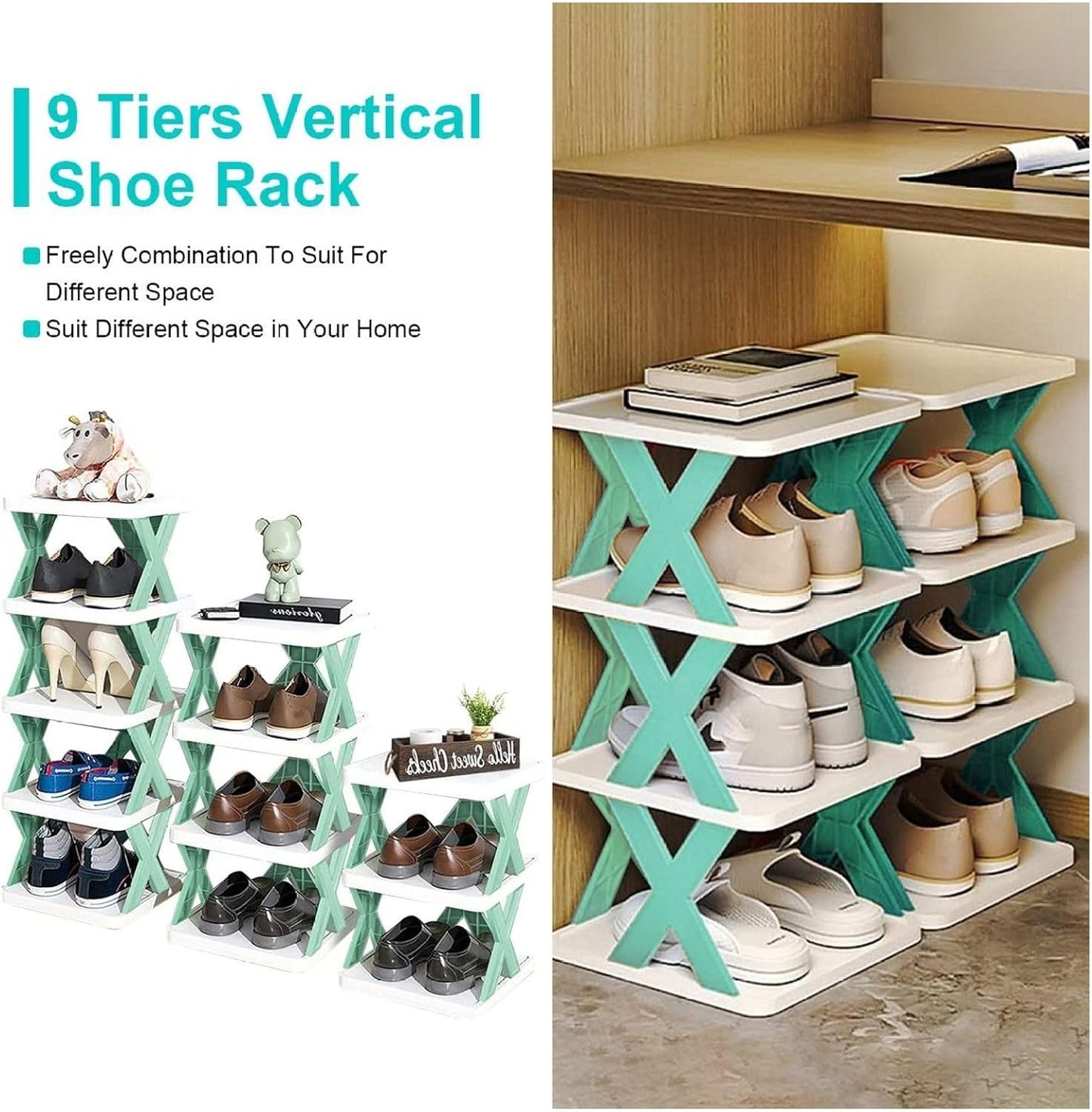 Modular MultiLayer Shoe Rack Organizer  SpaceSaving Detachable Storage Solution 2